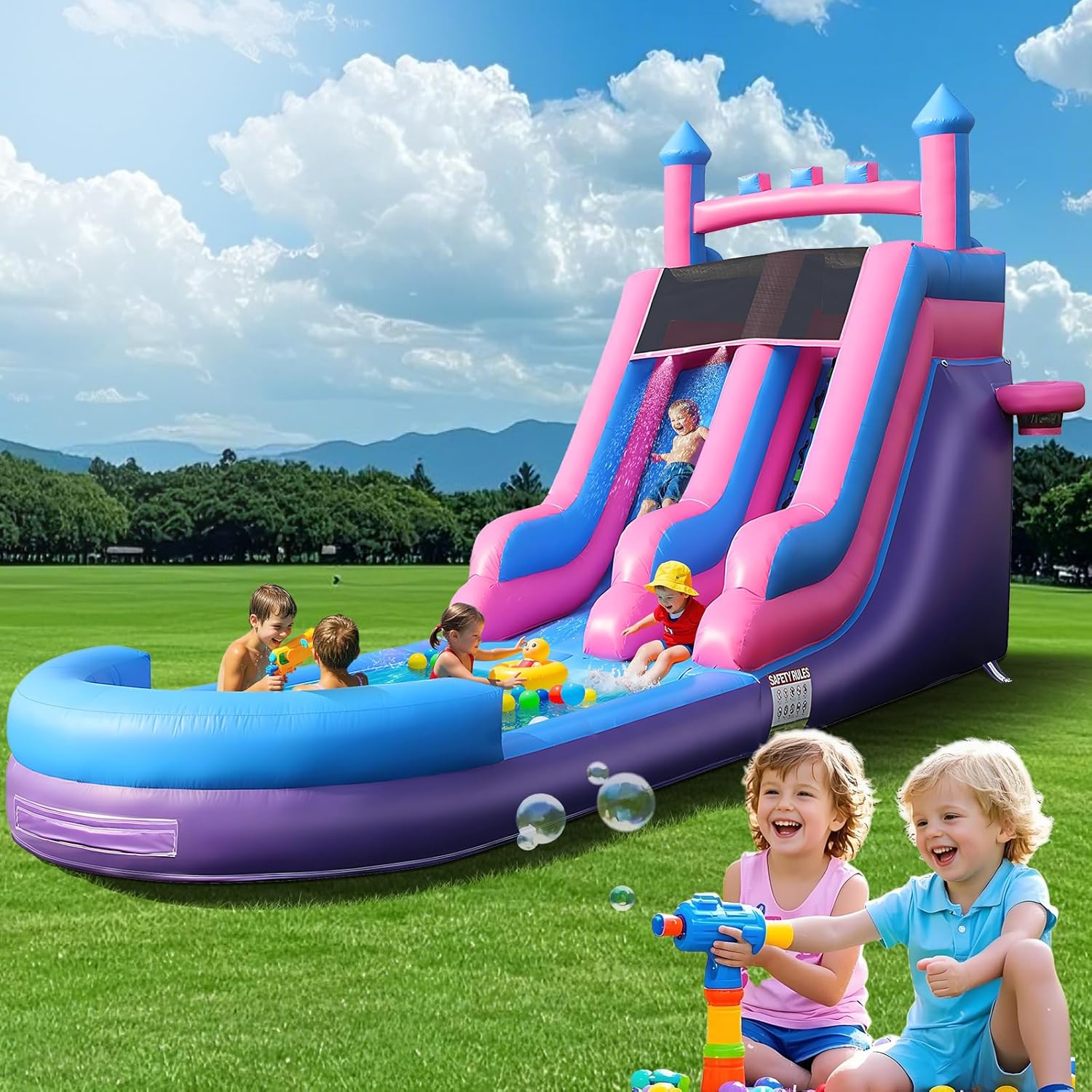 Kids Outdoor Water Park - Надувная водная горка для тяжелых условий