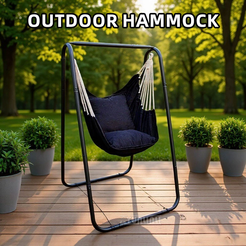 Kids Outdoor Hammock Chair - Подвесное кресло-гамак на подставке, простая установка,