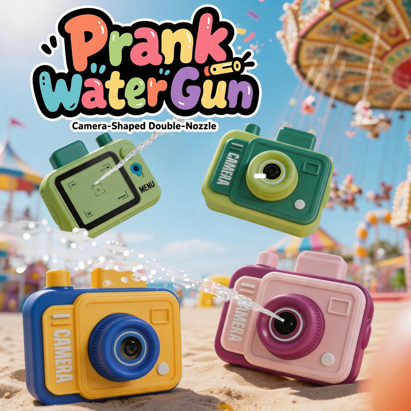 Water Gun Soaker - Двусторонний водный пистолет-камера для розыгрышей, забавная