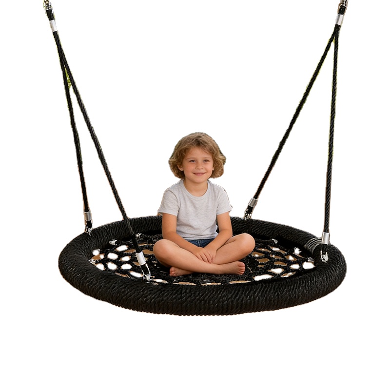Kids Outdoor Nest Swing - ROPECUBE Качели-гнездо из стального троса с