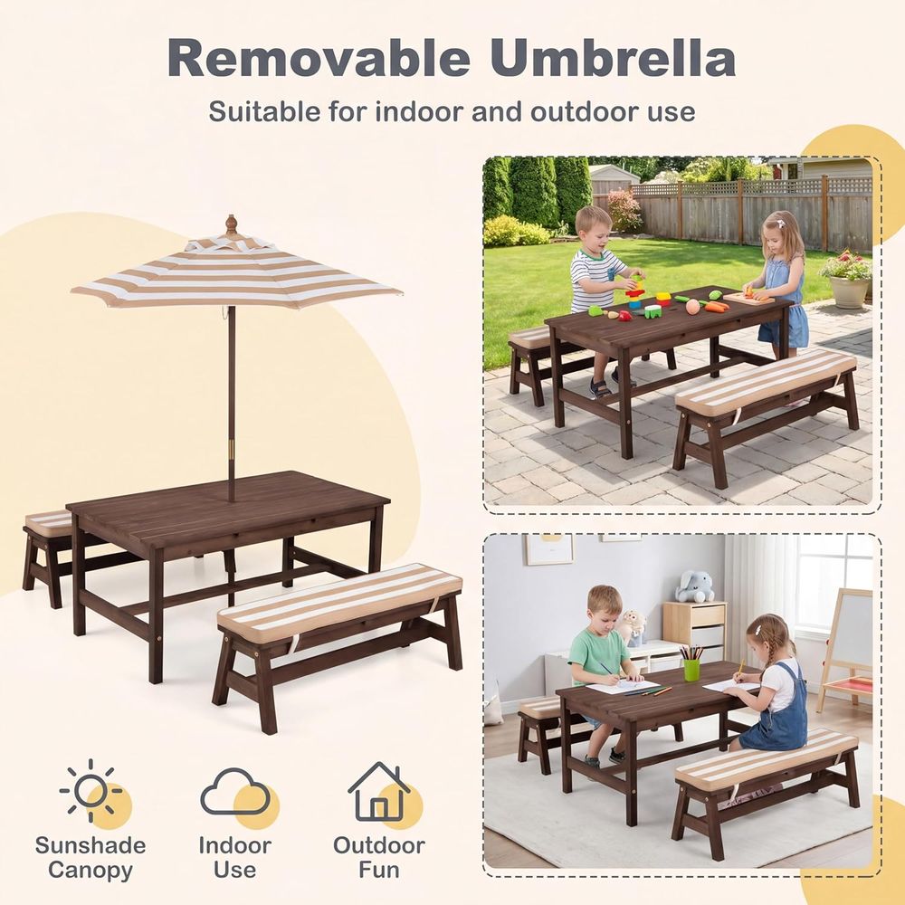 Детский стол для пикника, боль – обзор и цена Kids Outdoor Picnic Table