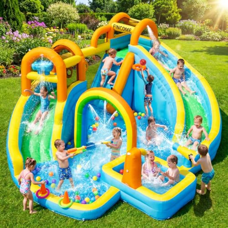 Надувной аквапарк для детей на – обзор и цена Kids Outdoor Water Park