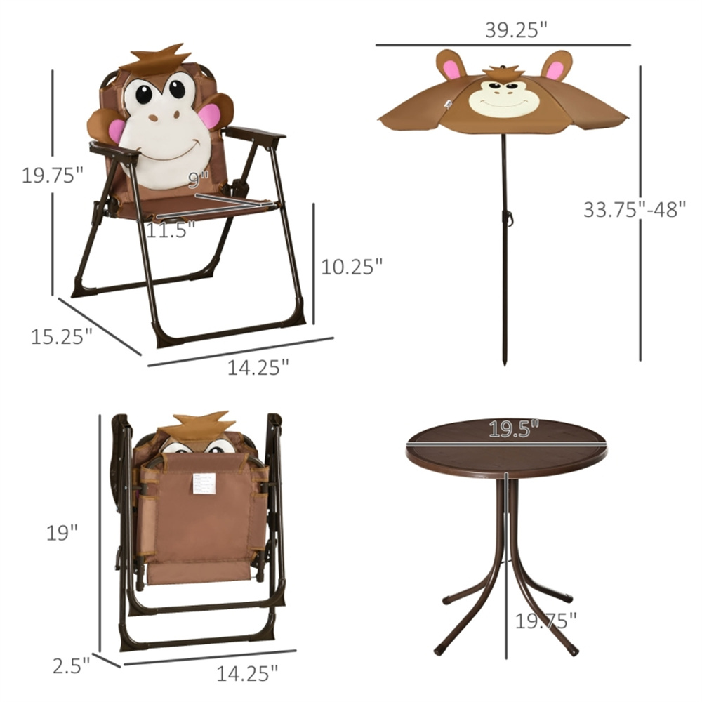 Детский комплект мебели для па – обзор и цена Kids Outdoor Table And Chairs With Umbrella