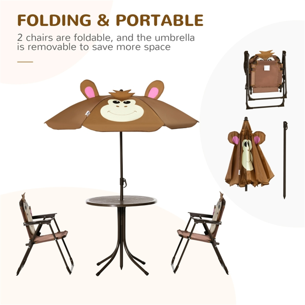 Детский комплект мебели для па – обзор и цена Kids Outdoor Table And Chairs With Umbrella