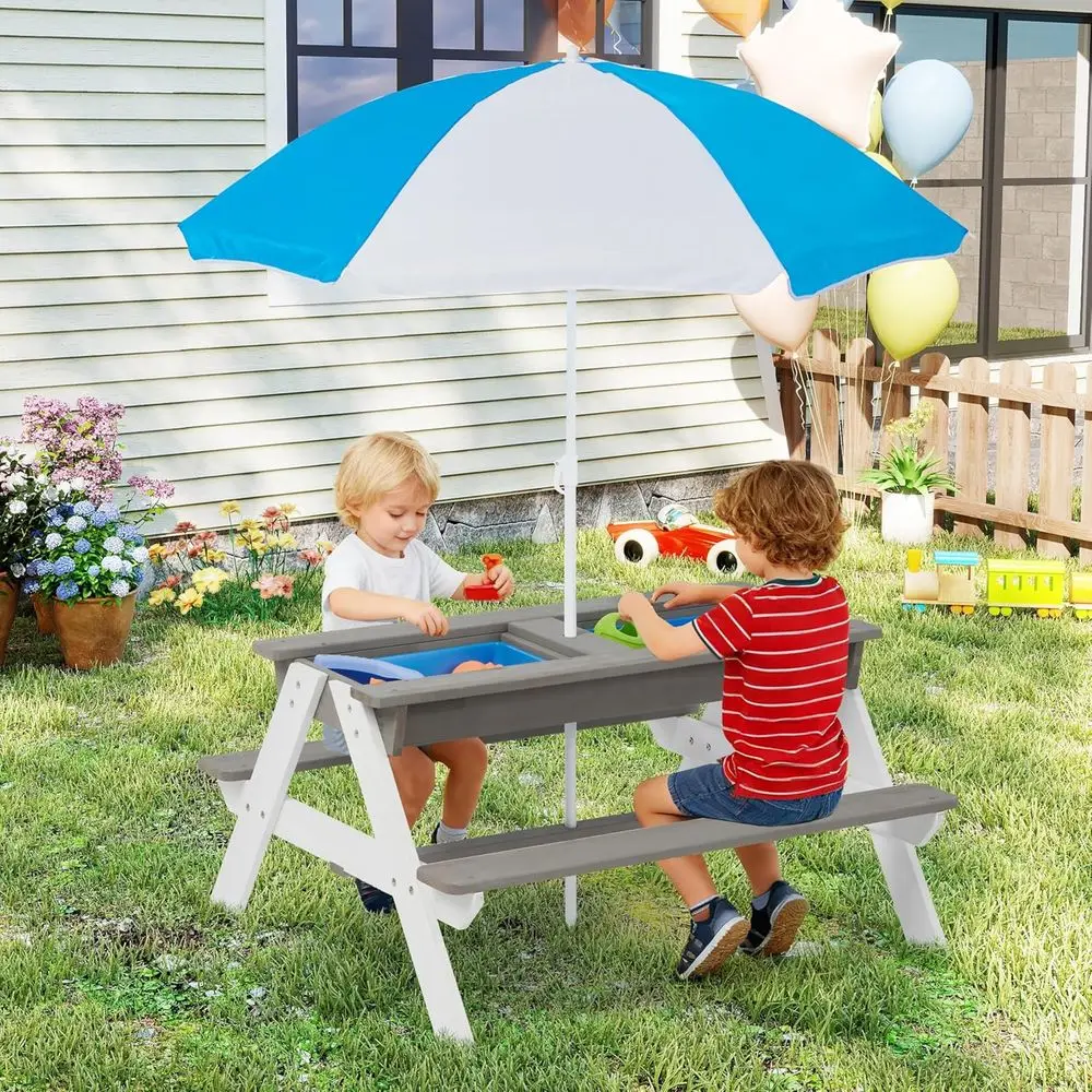 Трансформируемый деревянный ст – обзор и цена Kids Outdoor Picnic Table