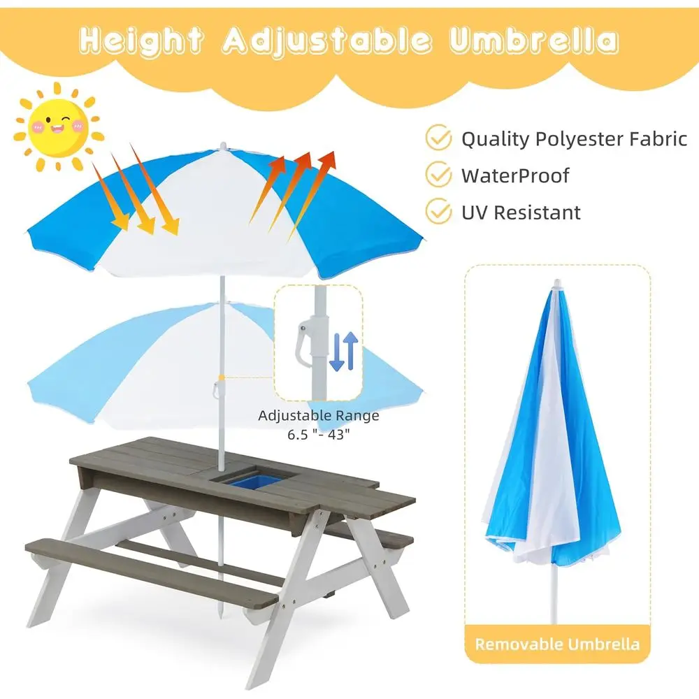 Трансформируемый деревянный ст – обзор и цена Kids Outdoor Picnic Table