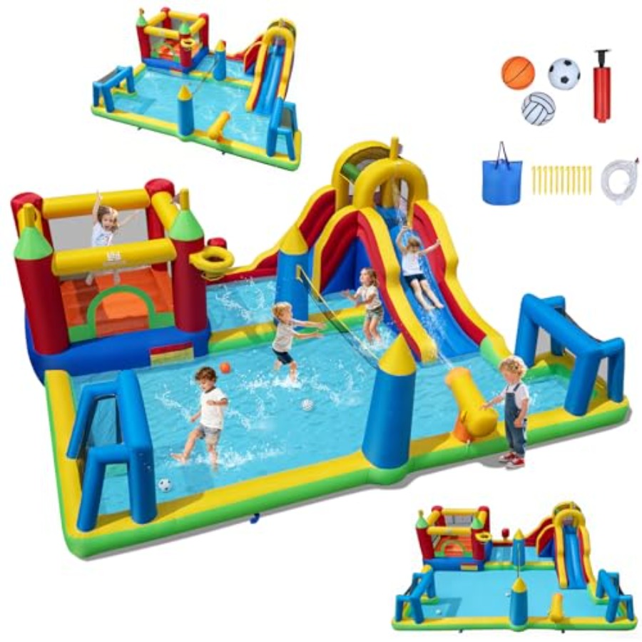Надувной аквапарк для детей 3- – обзор и цена Kids Outdoor Water Park