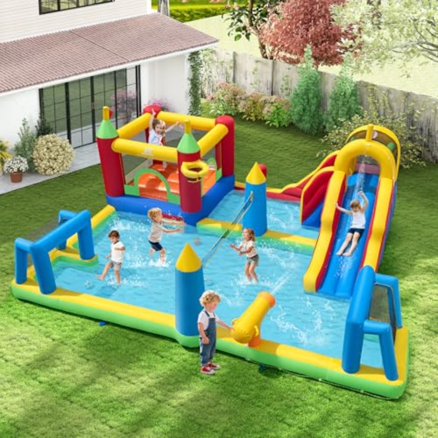 Надувной аквапарк для детей 3- – обзор и цена Kids Outdoor Water Park