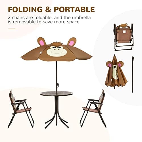 Детский набор стола и стульев  – обзор и цена Kids Outdoor Table And Chairs With Umbrella
