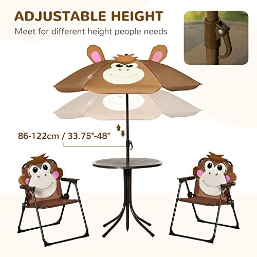 Детский набор стола и стульев  – обзор и цена Kids Outdoor Table And Chairs With Umbrella