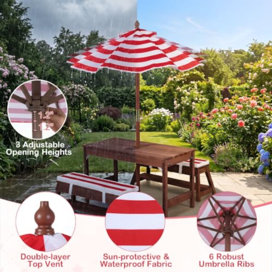 Детский уличный стол для пикни – обзор и цена Kids Outdoor Picnic Table