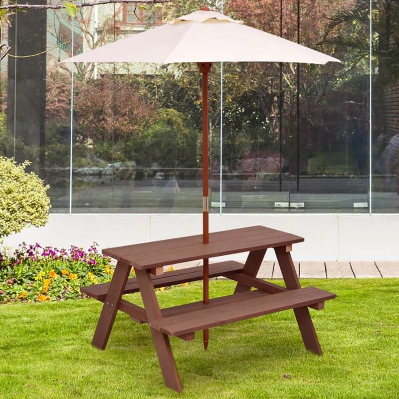 Уличный набор для пикника: 4-м – обзор и цена Kids Outdoor Picnic Table