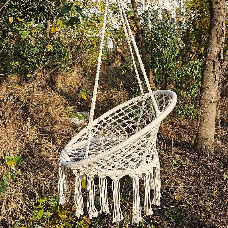 2025 скандинавский сад, вязаны – обзор и цена Kids Outdoor Hammock Chair